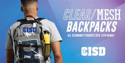 Clear/mesh backpacks